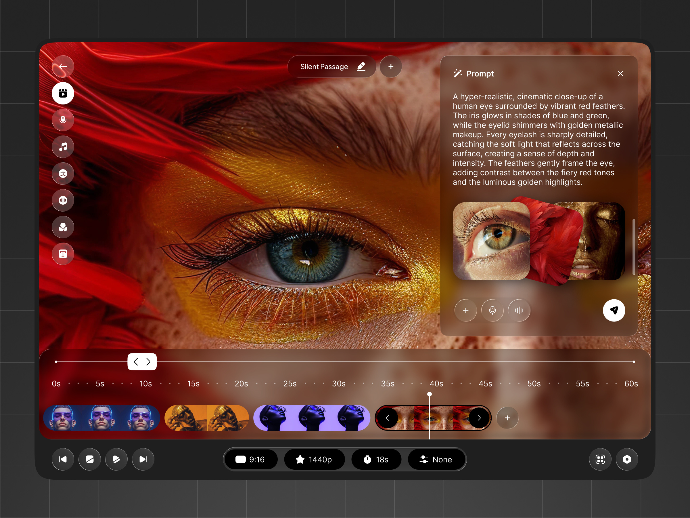 Example of AI Video Studio — Modern UI