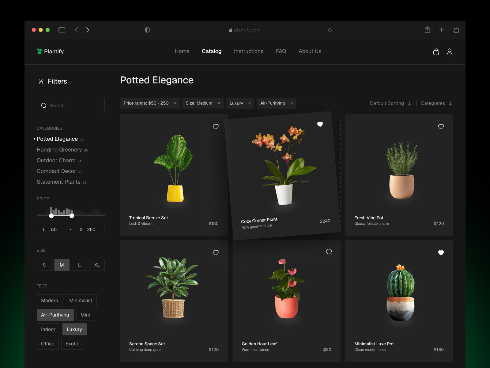 Example of Elegant Plant Shop Concept