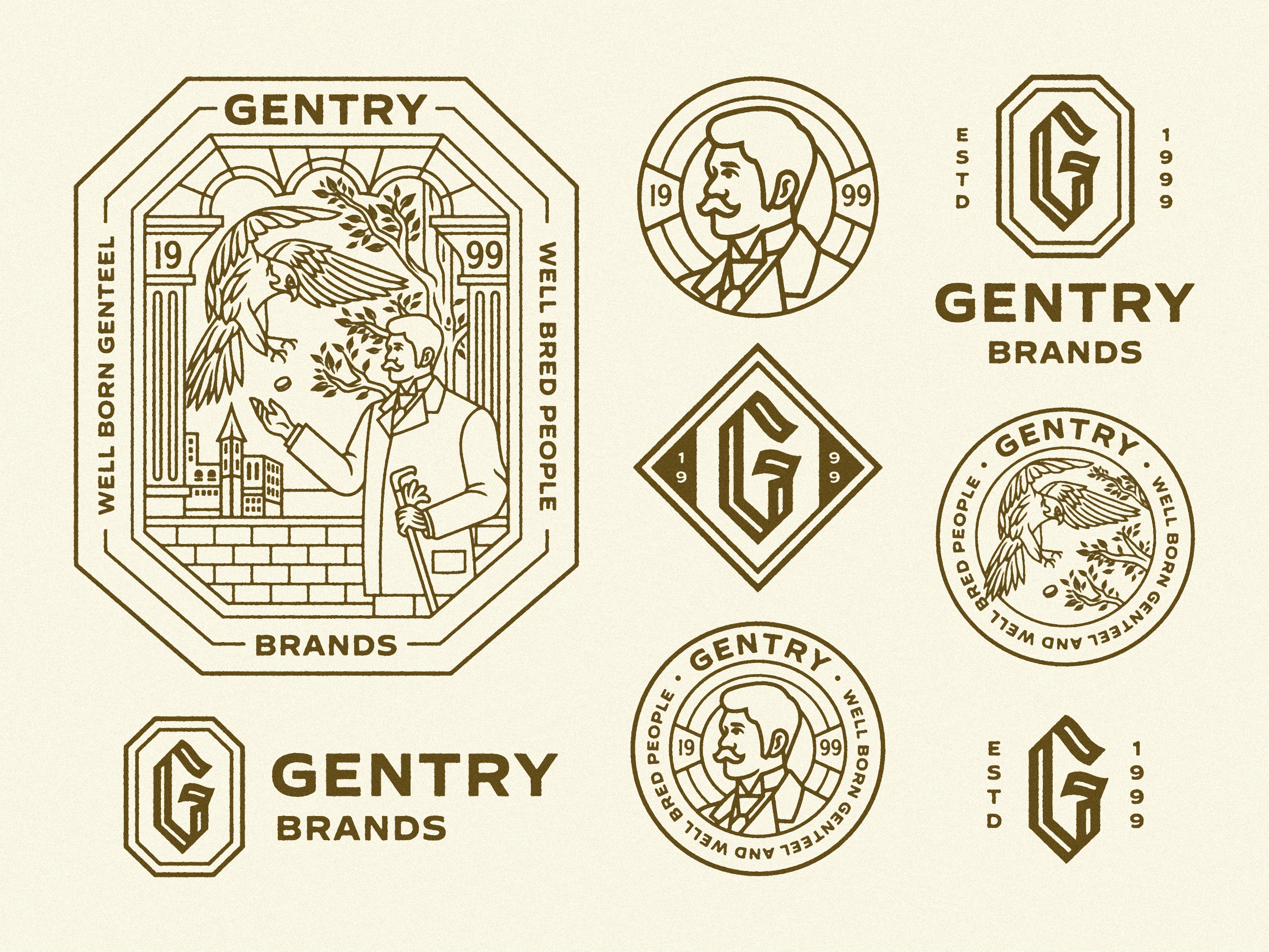 Example of Vintage  Branding Package
