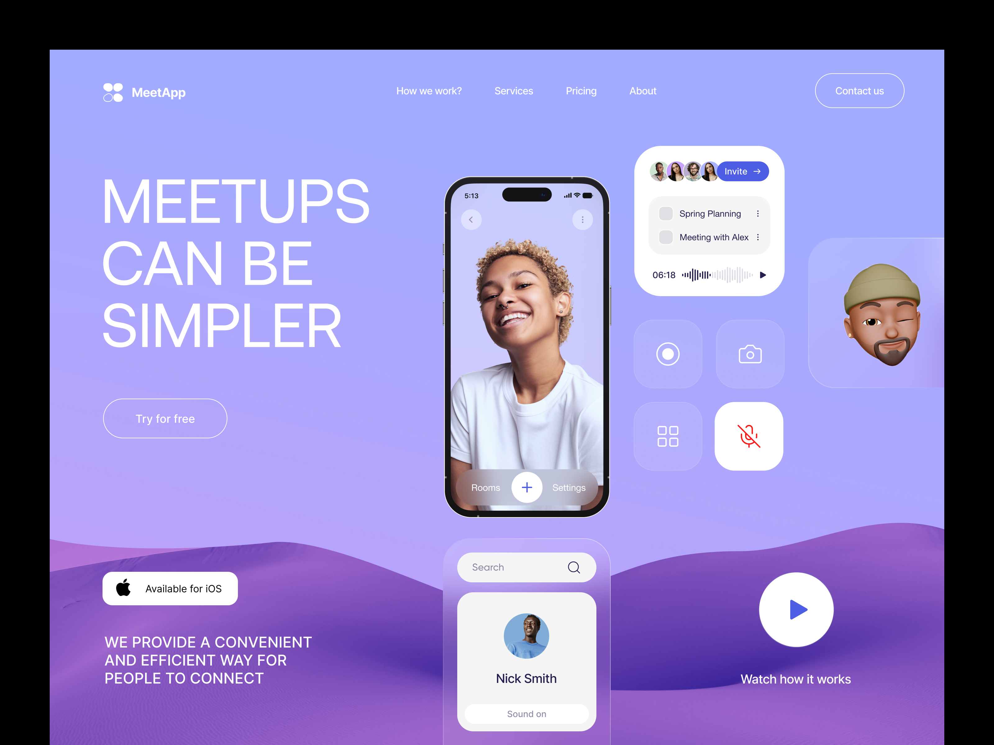 Example of Website Design (5 Pages)