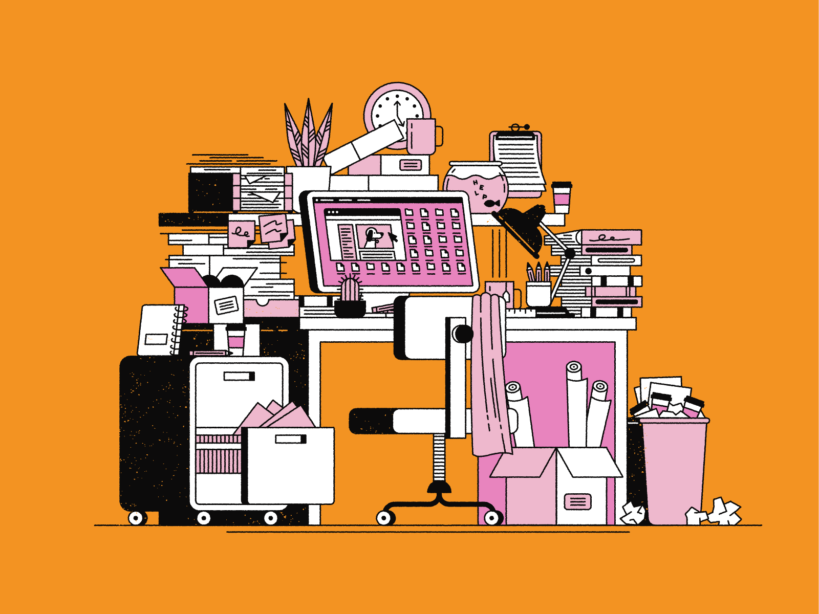 Messy Desk