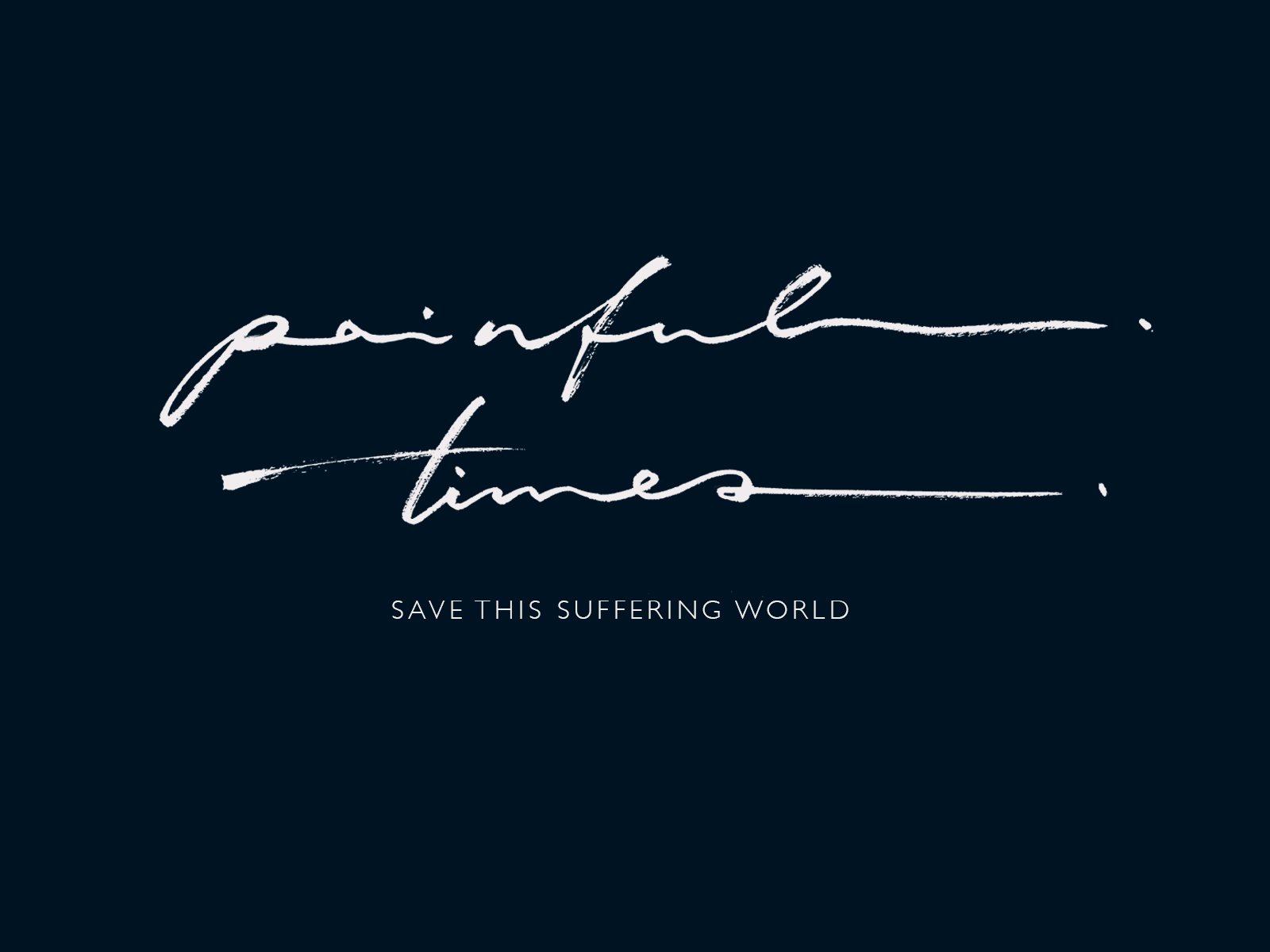 Example of Lettering / Calligraphy With A Texture 