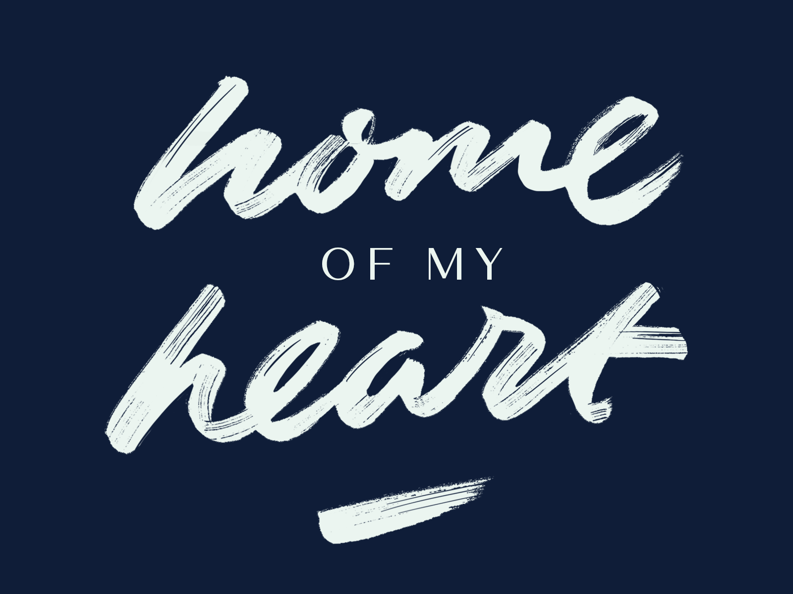 Example of Lettering / Calligraphy With A Texture 