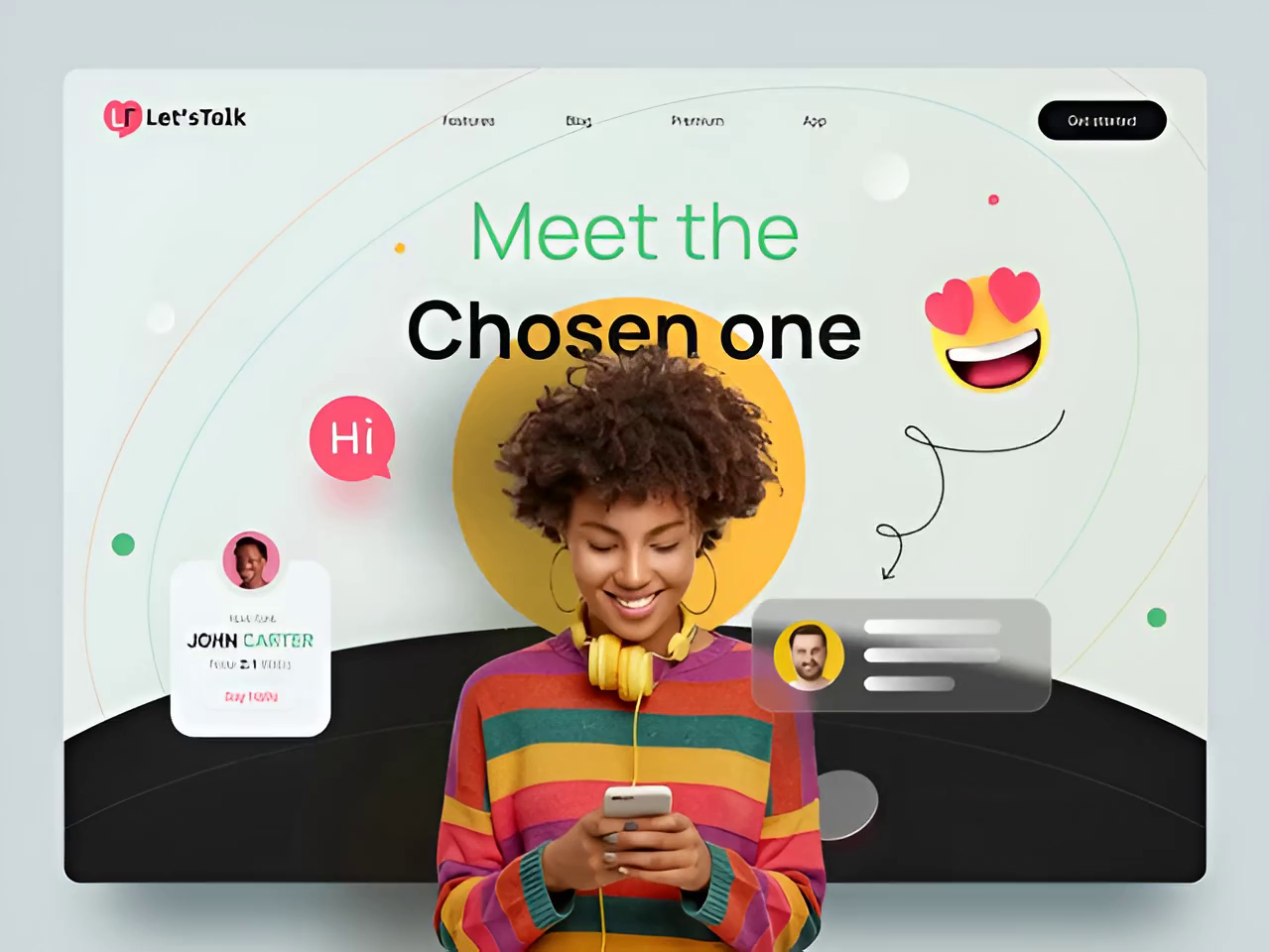 Example of Let’sTalk – Modern Dating App